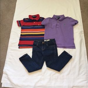Boys shirts and jeans